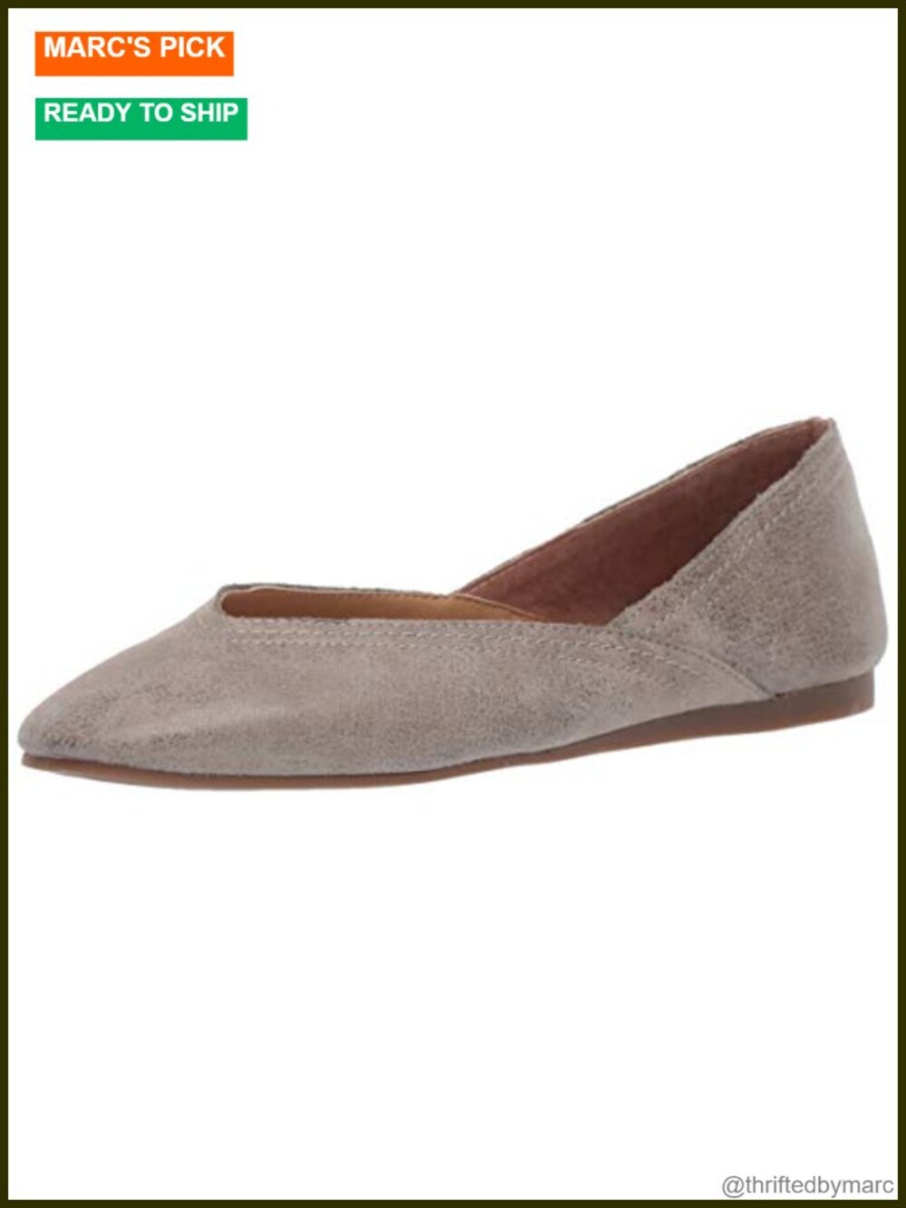 Slip-On Square Toe Ballet Flats Padded Casual Comfort Shoes